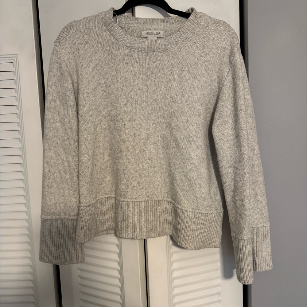 Rachel Zoe Heather Gray Crew Neck Sweater